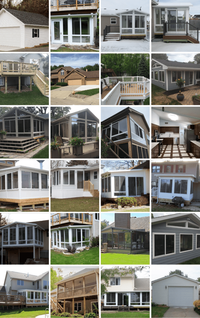 A collection of the quality construction work done by Midwest Builders