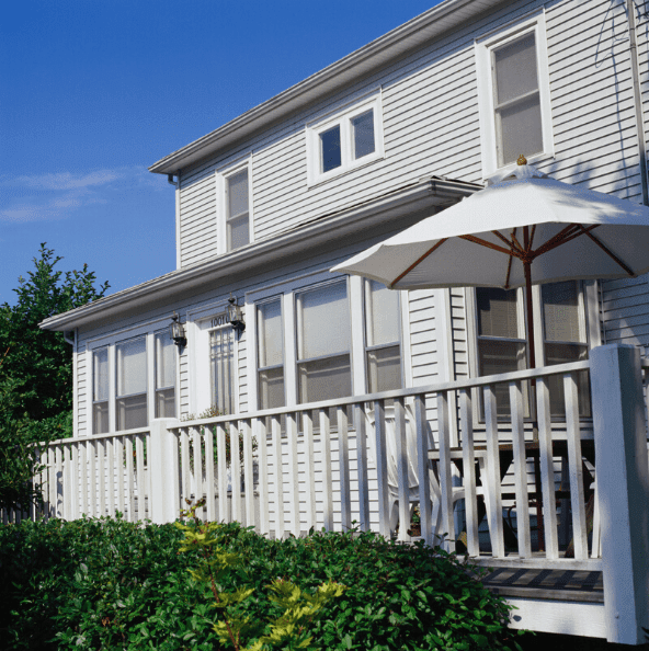 A house with a deck attached to it
